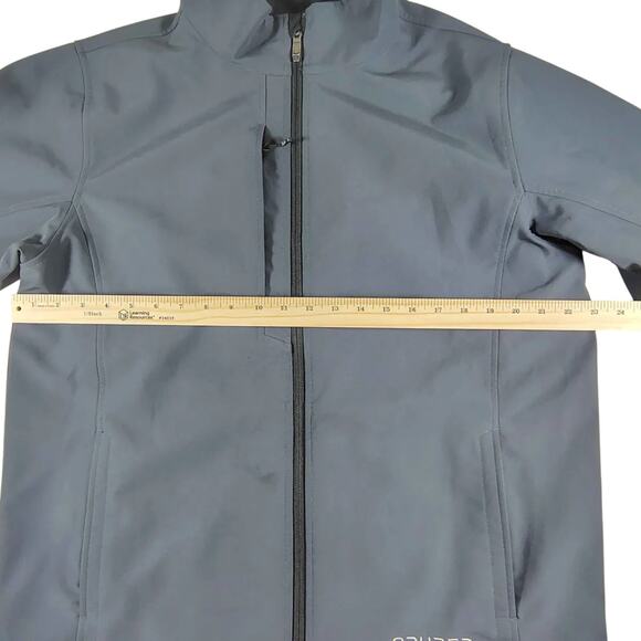 Spyder - Hike Ski Men's Fleece Lined Soft Shell Ski Jacket Gray - Size: Large - Picture 6 of 12